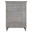 Sunset Trading Fawn 6-Drawer Transitional Wood Bedroom Chest in Distressed Gray