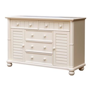 sunset trading ice cream at the beach coastal wood dresser in antique white