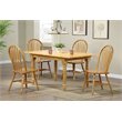 Selections Arrowback Windsor Dining Side Chair in Light Oak Solid Wood Set of 2