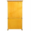 Sunset Trading Oak Selections Wood Keepsake Buffet and Lighted Hutch in Oak
