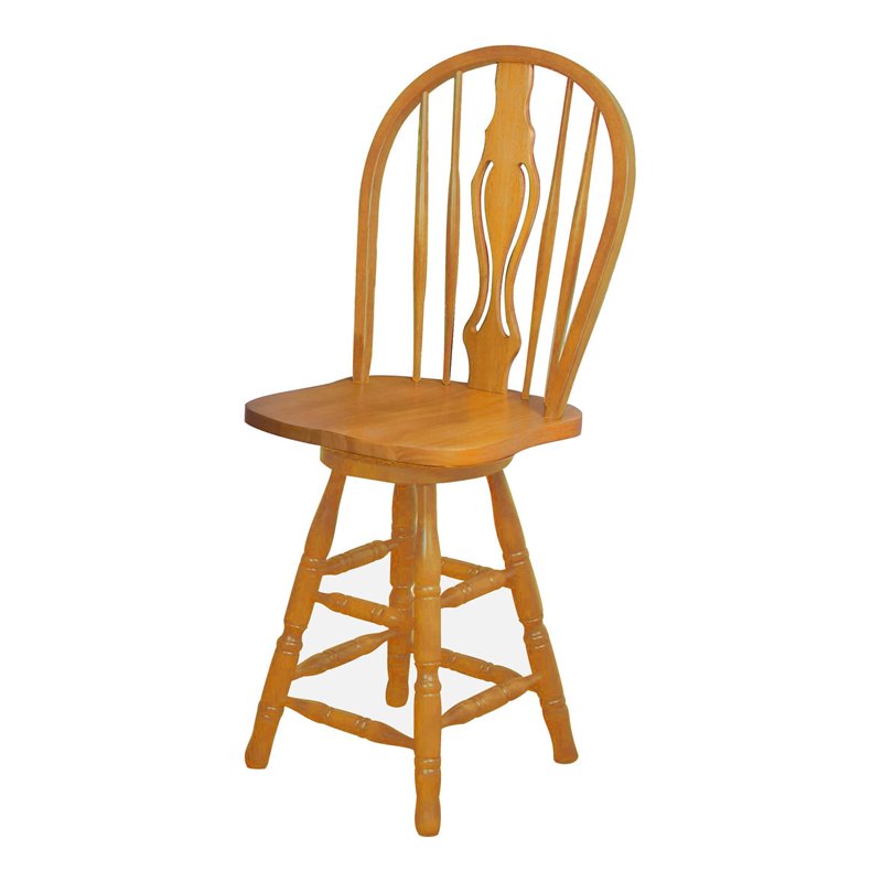 Counter Height (24 27) Oak Bar Stools