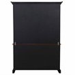 Sunset Trading Wood Treasure Buffet and Lighted Hutch in Antique Black/Cherry