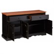 Sunset Trading Traditional Wood Treasure Buffet in Antique Black/Cherry