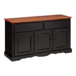 Sunset Trading Traditional Wood Treasure Buffet in Antique Black/Cherry
