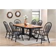 Selections Comfort Windsor Dining Armchair in Antique Black/Cherry Solid Wood