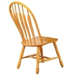 Selections Comfort Windsor Dining Side Chairs in Light Oak Solid Wood (Set of 2)
