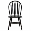 Selections Arrowback Windsor Dining Side Chair Black/Cherry Solid Wood Set of 2