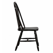 Selections Arrowback Windsor Dining Side Chair Black/Cherry Solid Wood Set of 2