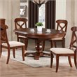 Sunset Trading Andrews Butterfly Extendable Dining Table in Brown Wood