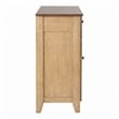 Sunset Trading Brook Amish Style Wood Sideboard Buffet Server in Pecan & Wheat Finish