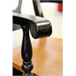 Sunset Trading Black Cherry Selections Arm Wood Barstool in Black (Set of 2)