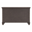 Sunset Trading Shades of Gray 4 Drawers & 2 Storage Cabinets Wood Buffet in Gray