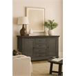 Sunset Trading Shades of Gray 4 Drawers & 2 Storage Cabinets Wood Buffet in Gray