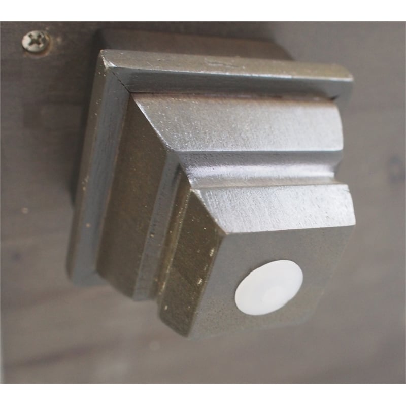 Sunset Trading Shades of Gray Wood Lighted China Cabinet/Wine Storage in Gray