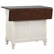 Sunset Trading Andrews Traditional Wood Kitchen Island in Antique White/Chestnut