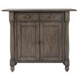 Sunset Trading Shades of Gray 3-Piece Expandable Wood Kitchen Island Set in Gray