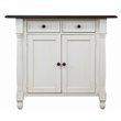 Sunset Trading Andrews 3-Piece Expandable Wood Kitchen Island in Antique White