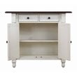 Sunset Trading Andrews 3-Piece Expandable Wood Kitchen Island in Antique White