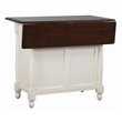 Sunset Trading Andrews 3-Piece Expandable Wood Kitchen Island in Antique White
