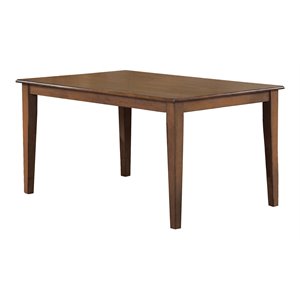 Sunset Trading Simply Brook 60&quot Rectangle Dining Table Amish Brown Solid Wood