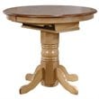 Sunset Trading Brook 5PC Extendable Wood Dining Set & Napoleon Stools in Cream