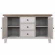 Sunset Trading Country Grove Wood Buffet and Lighted Hutch in Gray/Brown