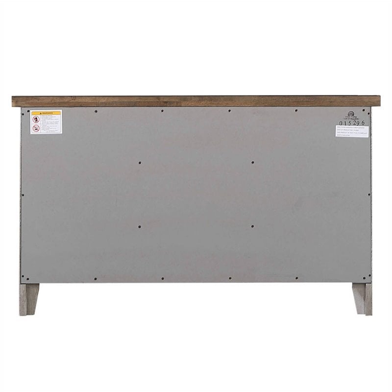 Sunset Trading Country Grove Contemporary Wood Buffet in Distressed Gray/Brown