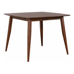 Sunset Trading 48&quot Mid-Century Counter Height Pub Wood Dining Table in Walnut