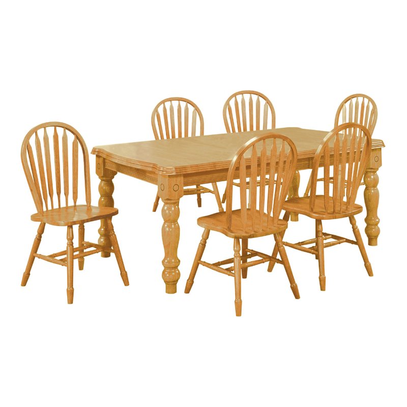 Sunset Trading Oak Selections 7-Piece 72