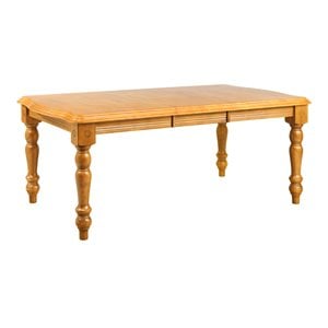 Sunset Trading Oak Selections 72&quot Extendable Wood Dining Table in Oak