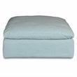Sunset Trading Puff 5-Piece Slipcovered Modular Fabric Sectional in Blue