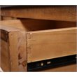 Sunset Trading Rustic City Wood Sideboard with Wheels in Distressed Oak