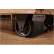 Sunset Trading Rustic City Wood Sideboard with Wheels in Distressed Oak