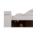 Sunset Trading Coastal Charm Solid Pine Wood Mirror in Passion Gray