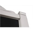 Sunset Trading Coastal Charm Solid Pine Wood Mirror in Passion Gray
