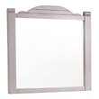 Sunset Trading Coastal Charm Solid Pine Wood Mirror in Passion Gray