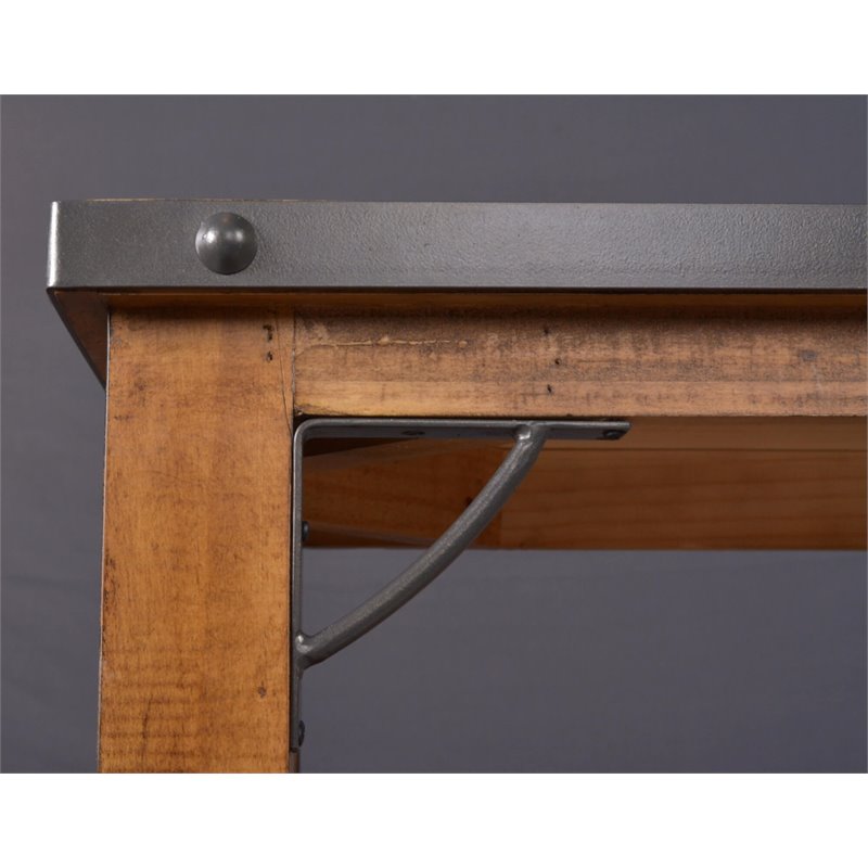 Sunset Trading Rustic City Counter Height Contemporary Wood Dining Table in Oak