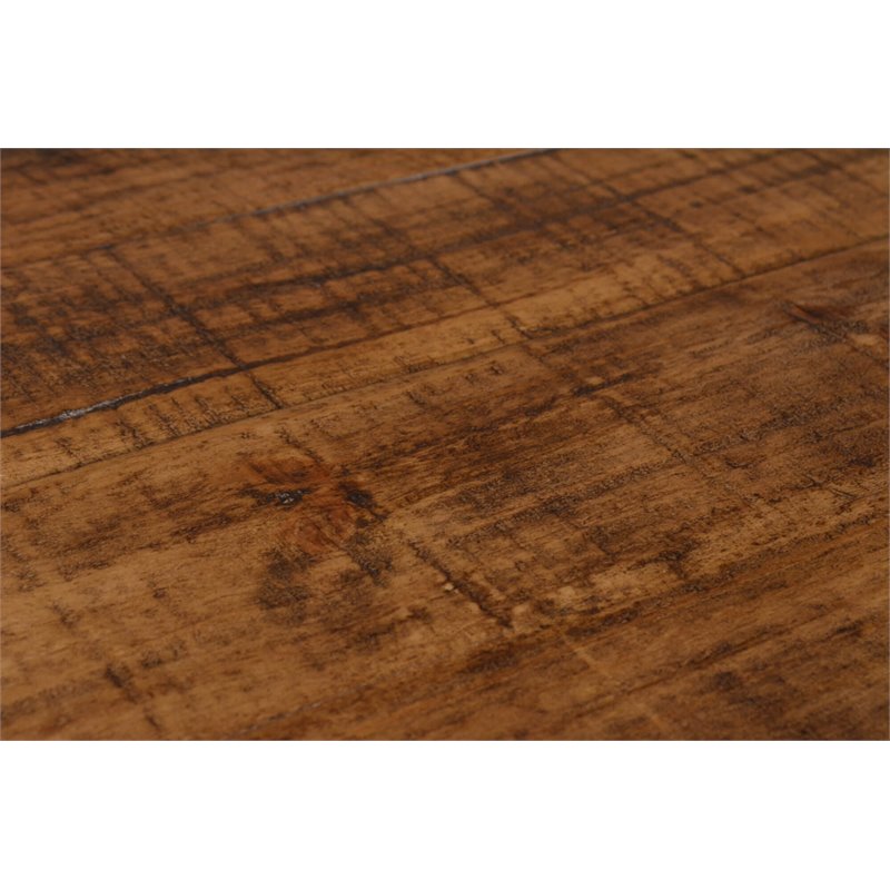 Sunset Trading Rustic City Counter Height Contemporary Wood Dining Table in Oak