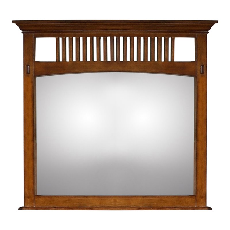 Sunset Trading Tremont Bedroom Wood Mirror in Distressed Chestnut