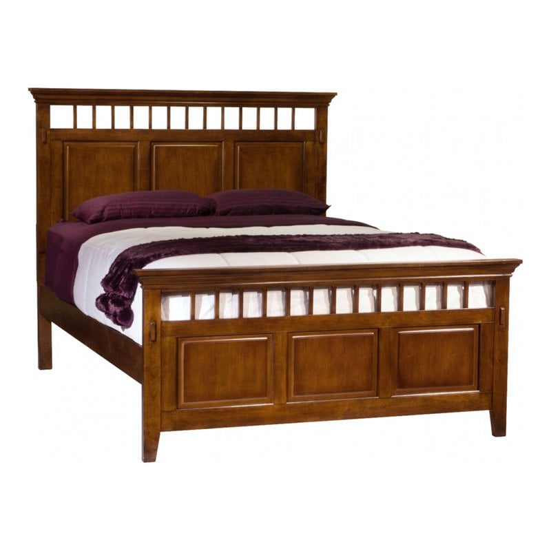 Sunset Trading Tremont Bedroom Queen Bed in Distressed Chestnut Wood