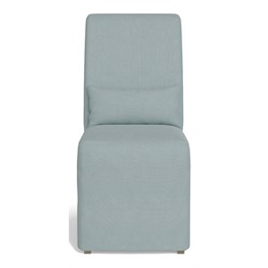 sunset trading newport fabric slipcover only for dining chair in ocean blue