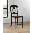 Sunset Trading Black Cherry Selections Wood Barstools in Black (Set of 2)