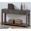 Sunset Trading Shades of Gray Wood Sofa Console Table with Drawers/Shelf in Gray