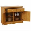 Sunset Trading Oak Selections Oak Selections Wood Keepsake Buffet in Light Oak