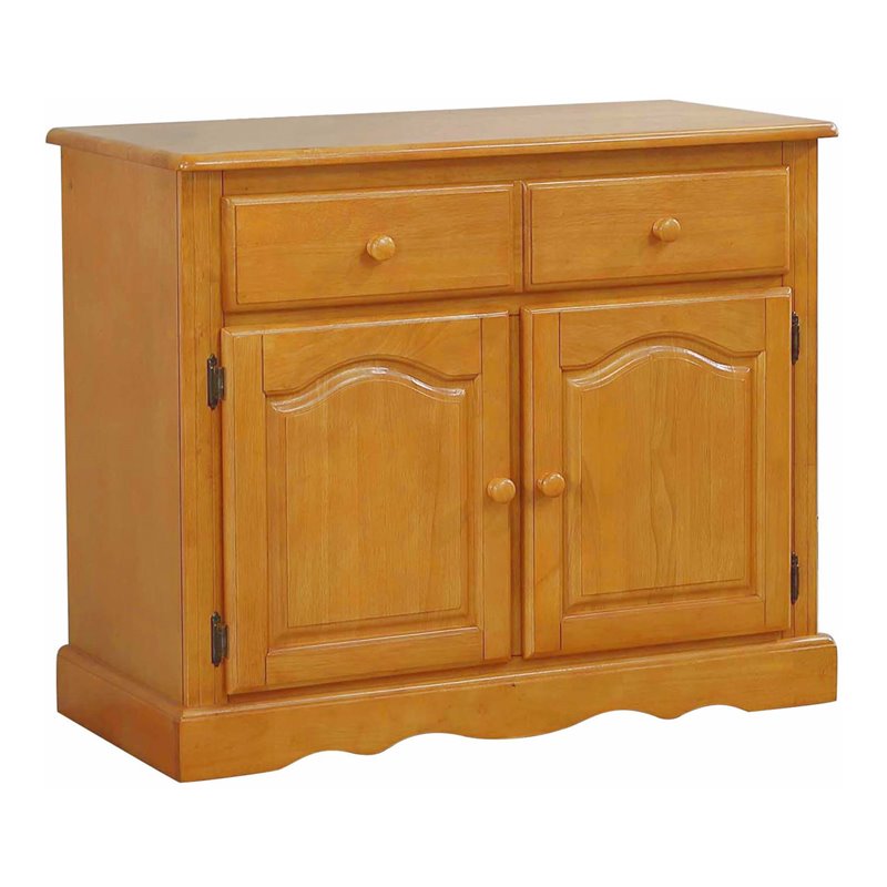 Sunset Trading Oak Selections Oak Selections Wood Keepsake Buffet in Light Oak