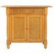 Sunset Trading Oak Selections Drop Leaf Extendable Wood Kitchen Island in Oak