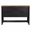 Selections 3-Drawers 1-Large Open Shelf Sideboard in Antique Black/Cherry Wood