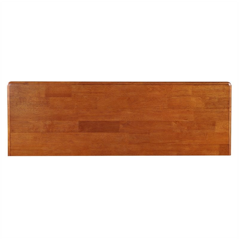 Selections 3-Drawers 1-Large Open Shelf Sideboard in Antique Black/Cherry Wood