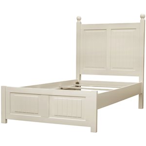 ice cream at the beach solid wood twin bed in cream wood