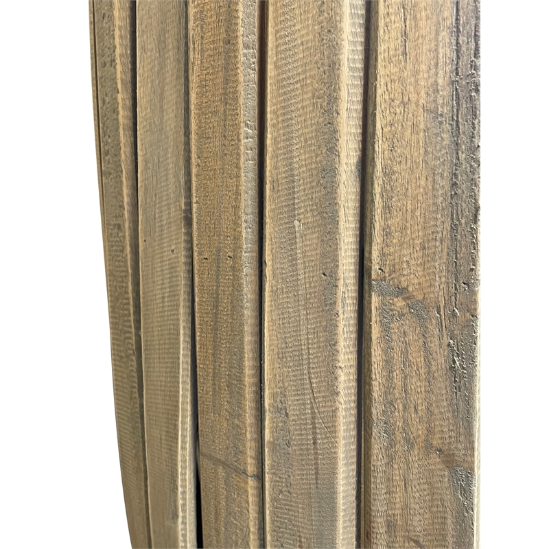 Cottage Solid Wood 3 Boat Shaped Freestanding Shelves in Driftwood Brown